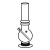 Acrylic Bongs Rasta Bubble Pipe